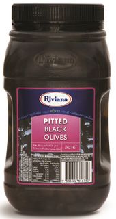 PITTED BLACK OLIVES RIVIANA GFREE x 2kg (6)