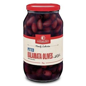 PITTED KALAMATA OLIVE SHURST x 2kg (6)