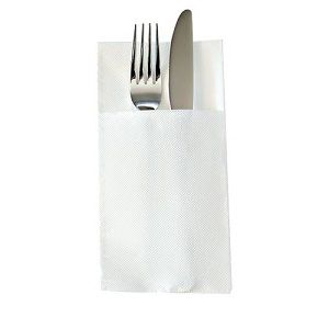 POCKET FOLD NAPKIN GT WHITE x 50 (5)