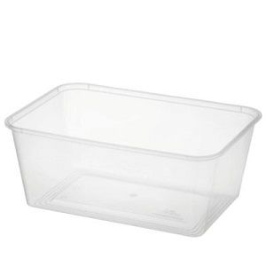 BONSON 1000ml RECTANGLE CONTAINER x 50 (10)