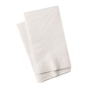 ALFRESCO QUILTED GT DINNER NAPKIN WHITE x 100 (10)