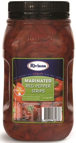 RED PEPPER STRIPS MARINATED RIV GFREE x 2kg (6)