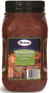 RED PEPPER STRIPS MARINATED RIV GFREE x 2kg (6)