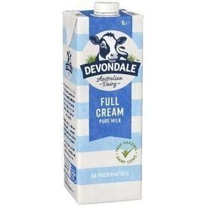 FULL CREAM WHITE MILK UHT DDALE 1lt x 10