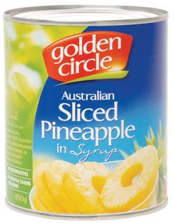 850g SLICED PINEAPPLE GCIRCLE x EA (12)