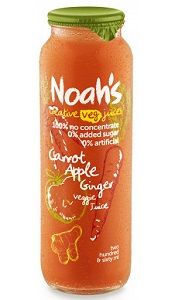 NOAHS CARROT APPLE GINGER JUICE 12x260ml
