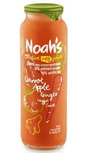 NOAHS CARROT APPLE GINGER JUICE 12x260ml