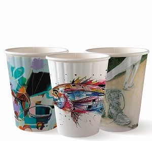 12oz ART SERIES BIO CUP DOUBLE WALL x 40 (25)