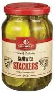 GHERKIN SANDWICH STACKER SHURST x 2kg (6)