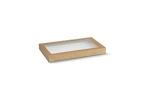 LID CATERING BOX SMALL KRAFT BROWN x 10 (10)