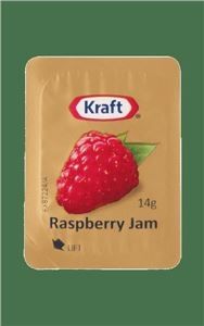 RASPBERRY JAM PORTION KRAFT 14g x 75