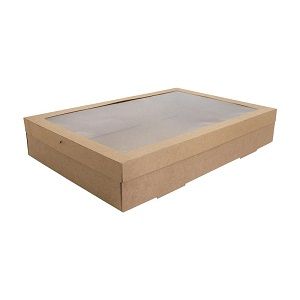 CATERING BOX EXTRA LARGE KRAFT BROWN x 10 (5)