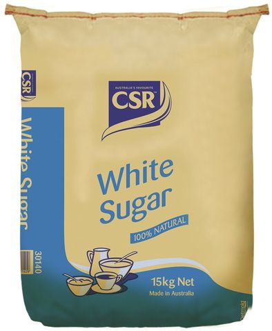 15kg WHITE SUGAR CSR GFREE