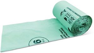 80lt COMPOSTABLE BIN LINER GREEN x 50 (6)