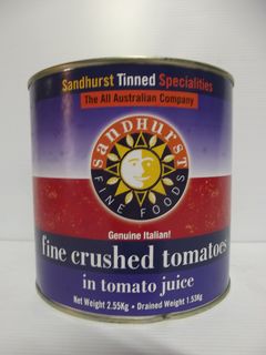 FINE CRUSHED TOMATOES SHURST GFREE x 2.5kg (6)