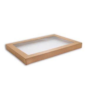 LID CATERING BOX MEDIUM KRAFT BROWN x 10 (10)