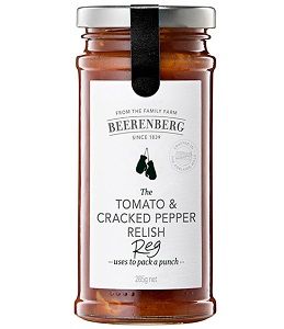 BEERENBERG TOMATO CRACKED PEPPER RELISH x 265g (8)