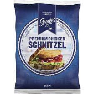 STEGGLES BREAST CHICKEN SCHNITZEL 100g x 1kg (6)