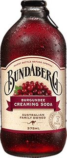 BURGUNDEE CREAMING SODA BUNDABERG 12 x 375ml