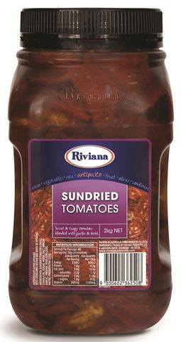 SUNDRIED TOMATOES RIVIANA GFREE x 2kg (6)