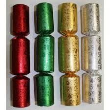 8in BON BONS GOLD SILVER GREEN RED EMBOSSED FOIL x 100 (3)