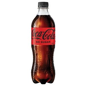 600ml NO SUGAR COKE COCA COLA PET BOTTLE x 24