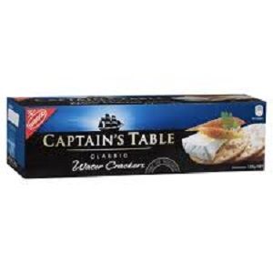 WATER CRACKERS CAPTAINS TABLE (H) x 125g (16)