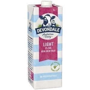 SKIM MILK UHT DEVONDALE 1lt x 10