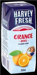 PRISMA HARVEY FRESH ORANGE JUICE 250ml x 24