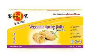 HAKKA VEGETABLE SPRING ROLL JUMBO 140g x 16 (8)