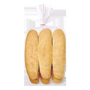 BUTTERCUP HOTDOG ROLLS 9" SLICED NO SEEDS x 6