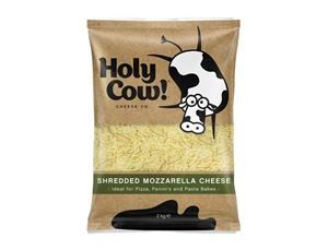 HOLY COW SHREDDED MOZZARELLA CHEESE x 2kg (6)