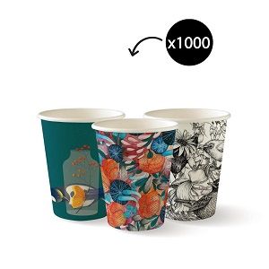 SINGLE WALL 8oz ART SERIES BIO CUP x 1000