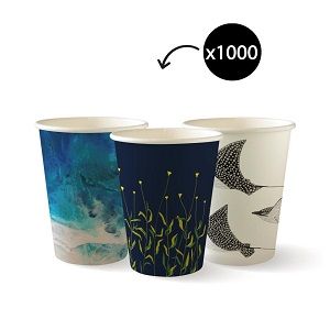 SINGLE WALL 12oz ART SERIES BIO CUP x 1000