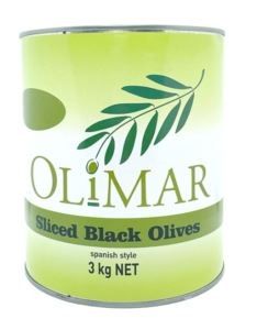 OLIVES SLICED BLACK OLIMAR (VG)(H)(GF) x 3kg (6)
