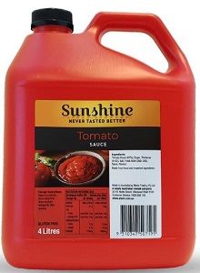 SUNSHINE TOMATO SAUCE (GF) x 4lt (3)