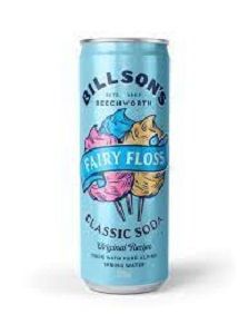BILLSONS CLASSIC SODA FAIRY FLOSS 355ml x 12