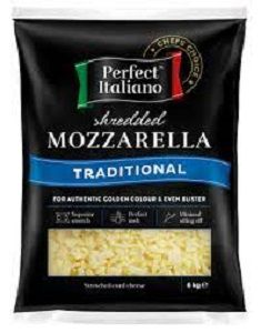 PERFECT SHREDDED MOZZARELLA CHEESE x 6kg (2)