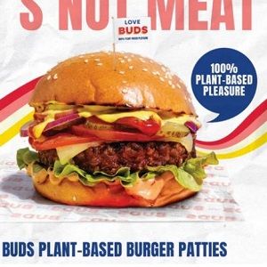 BUDS BURGER PLANT BASED VEGAN 125g x 36