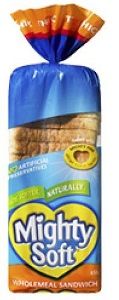 WHOLEMEAL SLICED BREAD MIGHTYSOFT (VG) x 700g (10)
