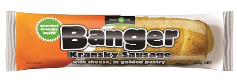 BANGER CHEESE KRANSKY BALFOURS 150g x 18