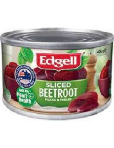 425g SLICED BEETROOT EDGELL (12)