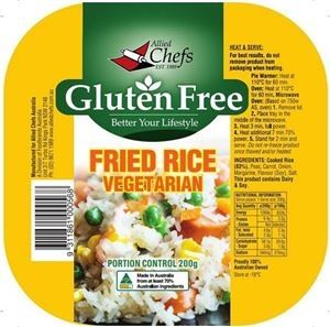 VEGETARIAN FRIED RICE ALLIED CHEFS (GF) 200g x 24