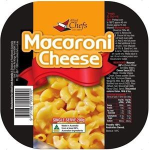 MACARONI CHEESE ALLIED CHEFS (GF) 200g x 24