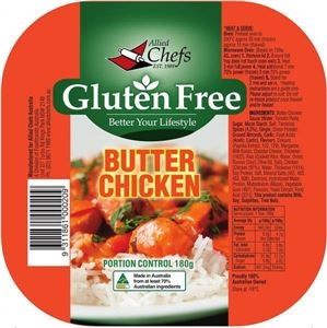 BUTTER CHICKEN RICE ALLED CHEFS (GF) 180g x 12