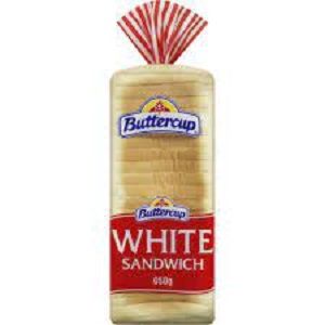 WHITE SLICED BREAD BUTTERCUP (VG) x 700g (10)