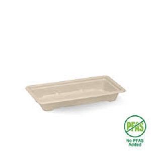 SMALL SUSHI TRAY PLANT FIBRE BIOPAK x 100 (6)