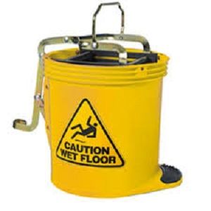 MOP BUCKET YELLOW OATES x 15lt