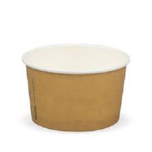 5oz ICE CREAM CUP 150ml KRAFT BROWN BIOPAK x 50 (20)