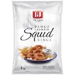 I&J NATURAL PANKO CRUMBED SQUID RINGS x 1kg (5)